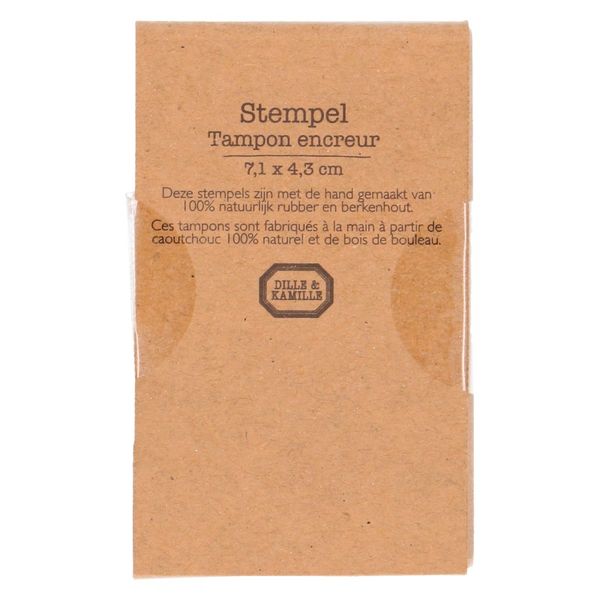 Stempel, Birkenholz, Farn, 7 x 4,3 cm