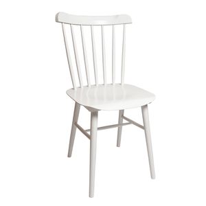 Stuhl 35, Buchenholz, weiß lackiert 