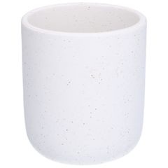 Toiletborstelhouder, keramiek, wit gespikkeld, Ø 11,5 cm