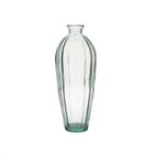 Vase, Glas, geriffelt, 28 cm