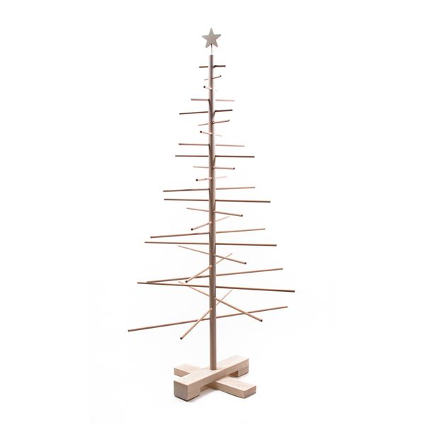 Weihnachtsbaum aus Holz, 125 cm