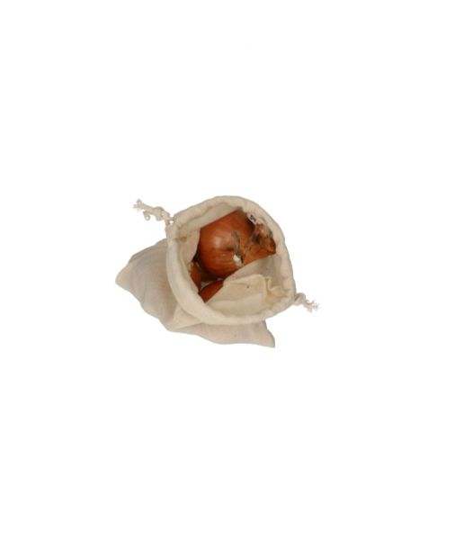 Sac fruits et légumes, coton bio, naturel, 14 x 15 cm