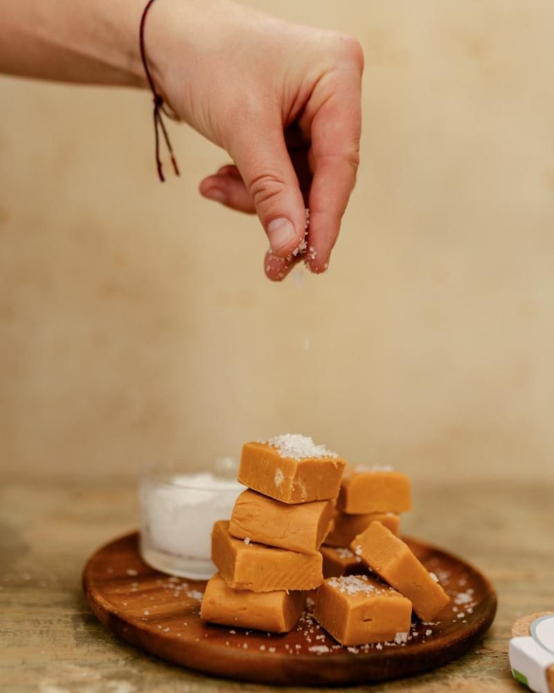 Vanillefudge mit Fleur de Sel