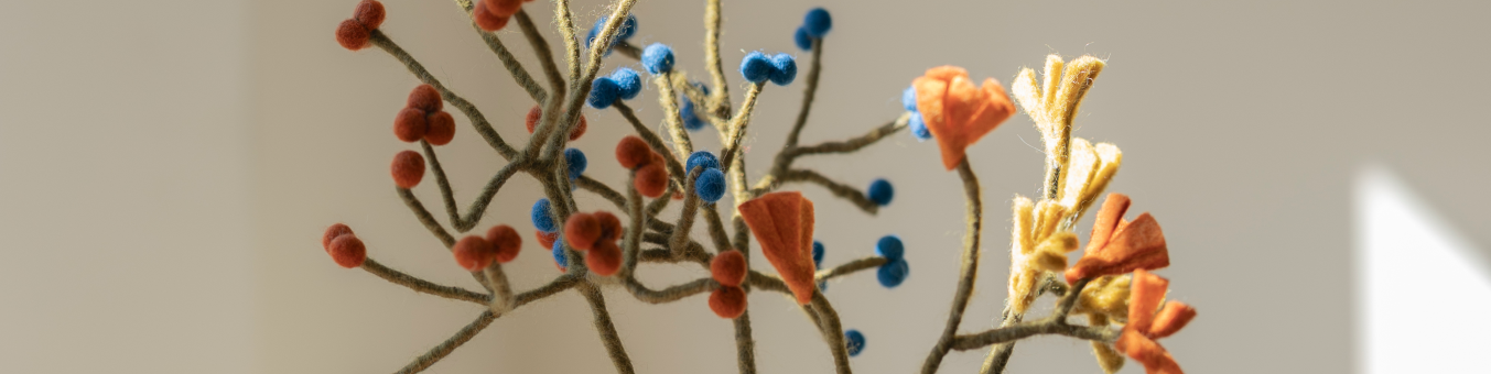 Filzblumen - Dille & Kamille