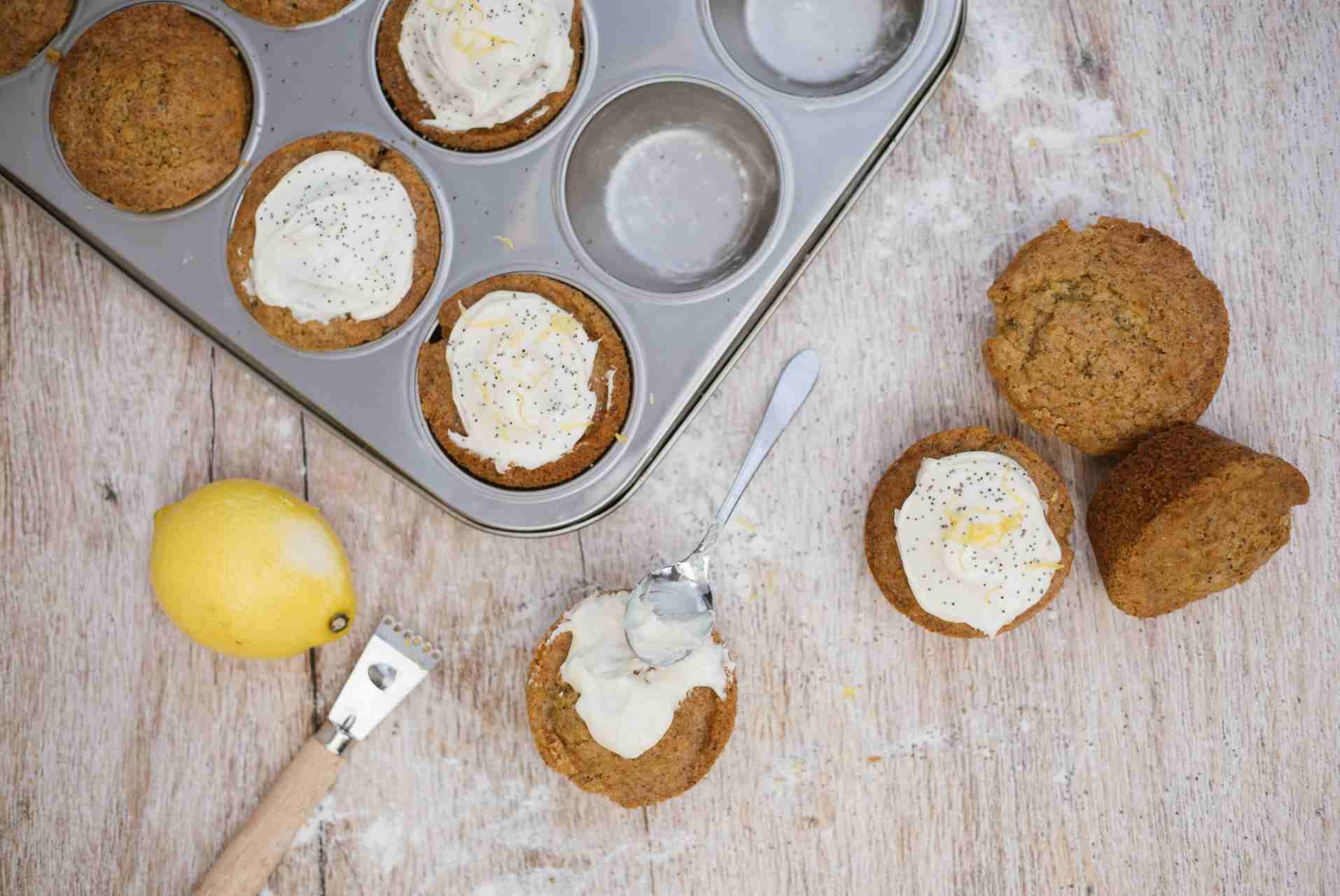 Mohn-Zitronen-Muffins