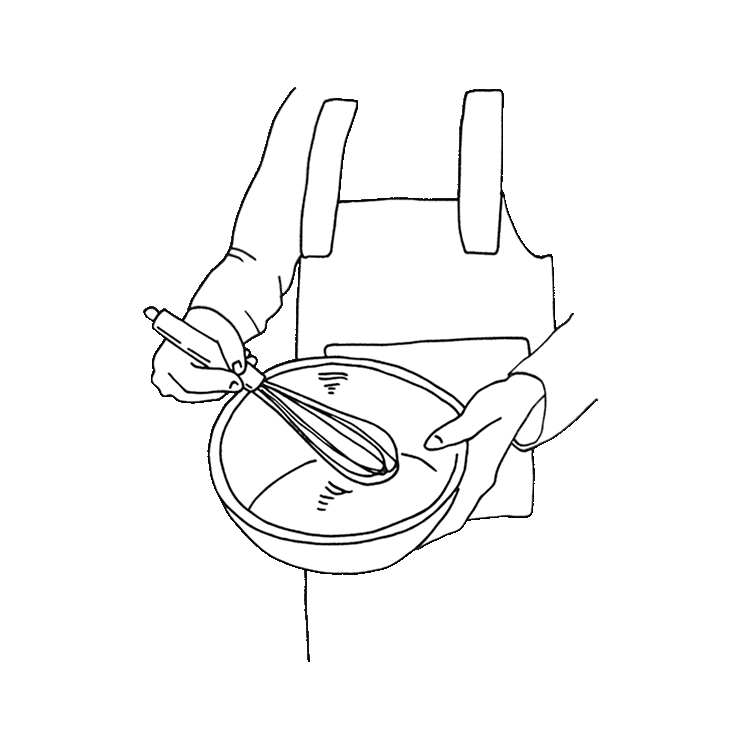 Met dunnere vloeistoffen hou je de garde vast als een penseel.