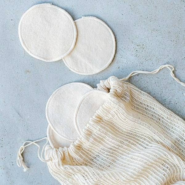 Herbruikbare wattenschijfjes - Dille & Kamille