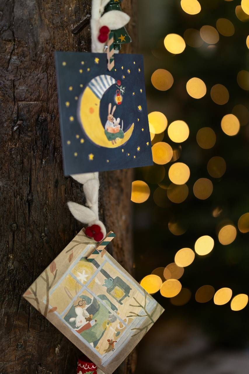 Kerstpuzzel met het kerstdiner