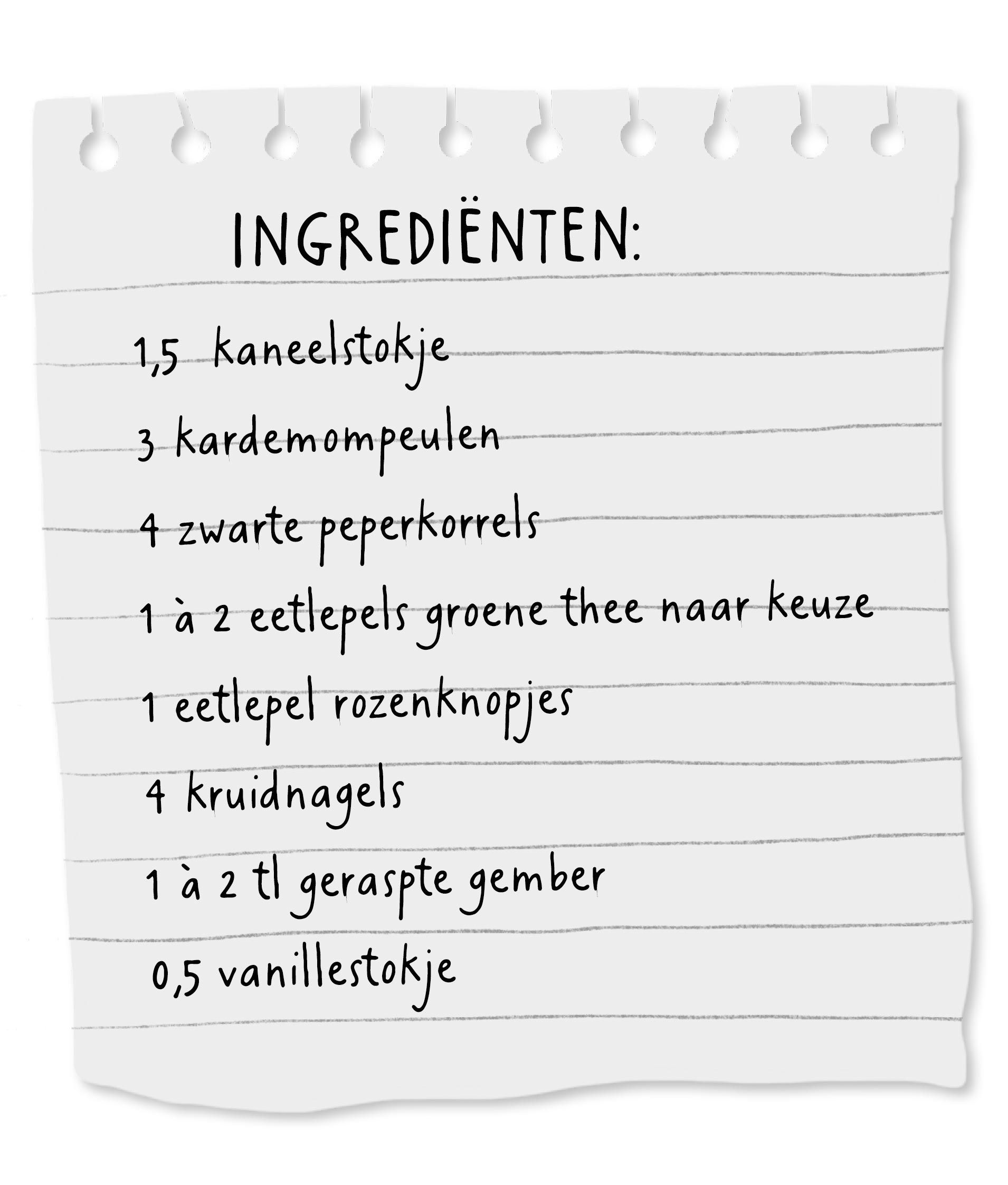 Ons favoriete Chai recept Ons favoriete Chai recept