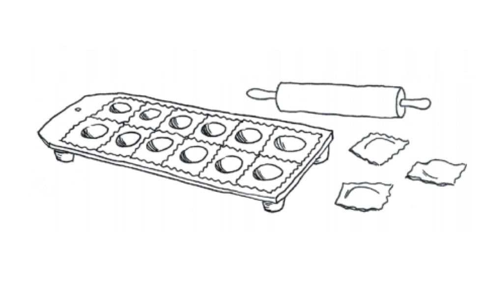 Ravioliplaat Ravioliplaat