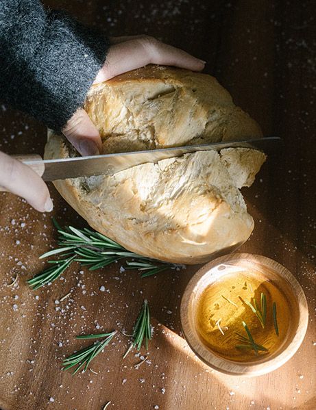Rosmarinbrot mit Knoblauchöl | Dille &amp; Kamille