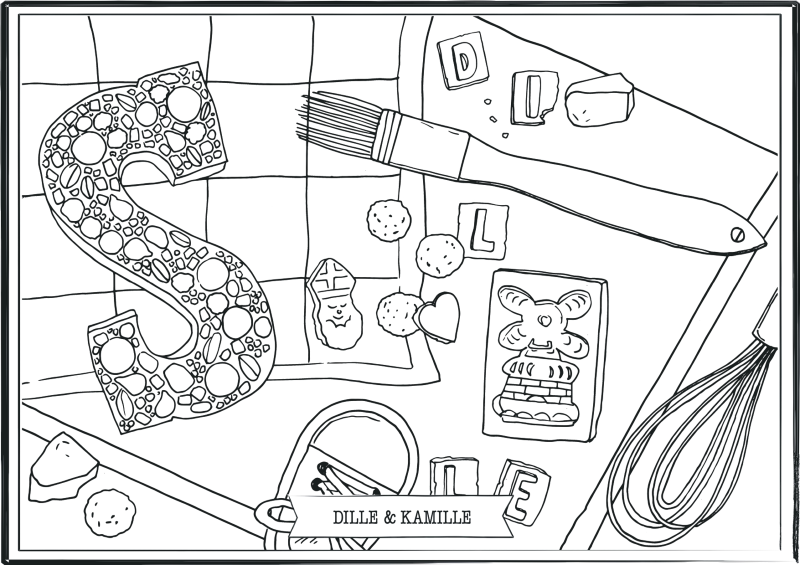 Snoepgoed Sinterklaaskleurplaat Snoepgoed Sinterklaaskleurplaat