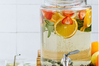 Vlierbloesem ijsthee