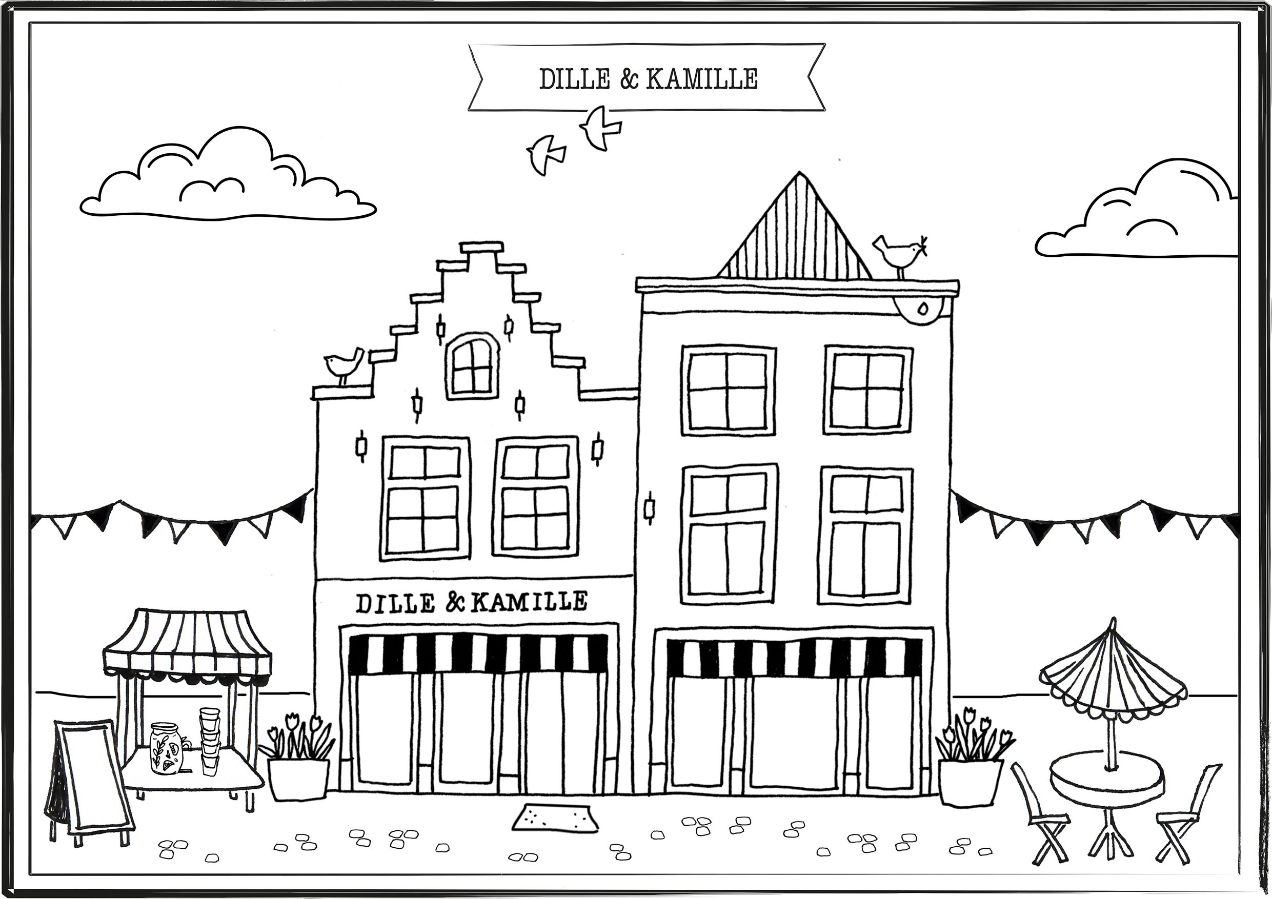 kleurplaat Dille & Kamille kleurplaat Dille & Kamille