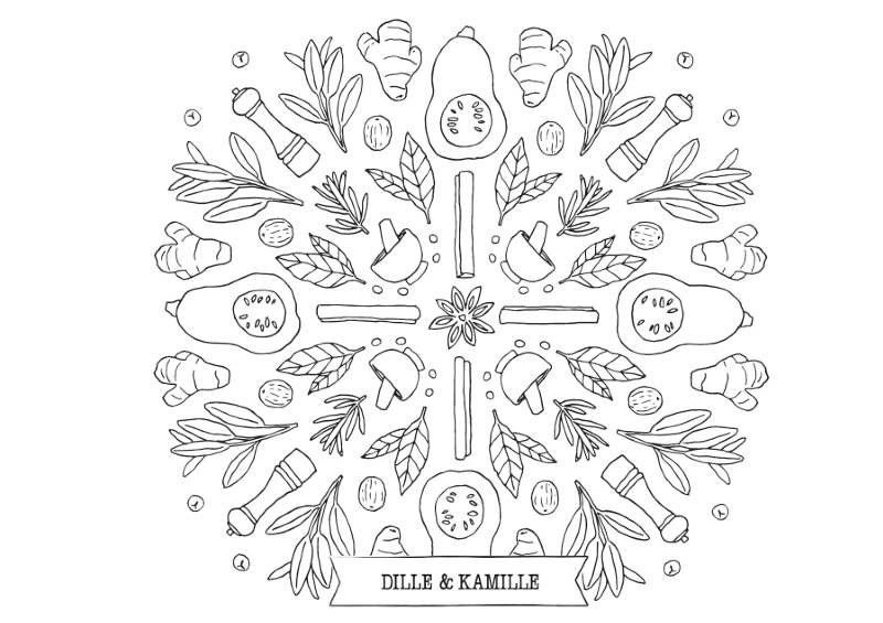 Kleurplaat Herfstkruiden Kleurplaat Herfstkruiden