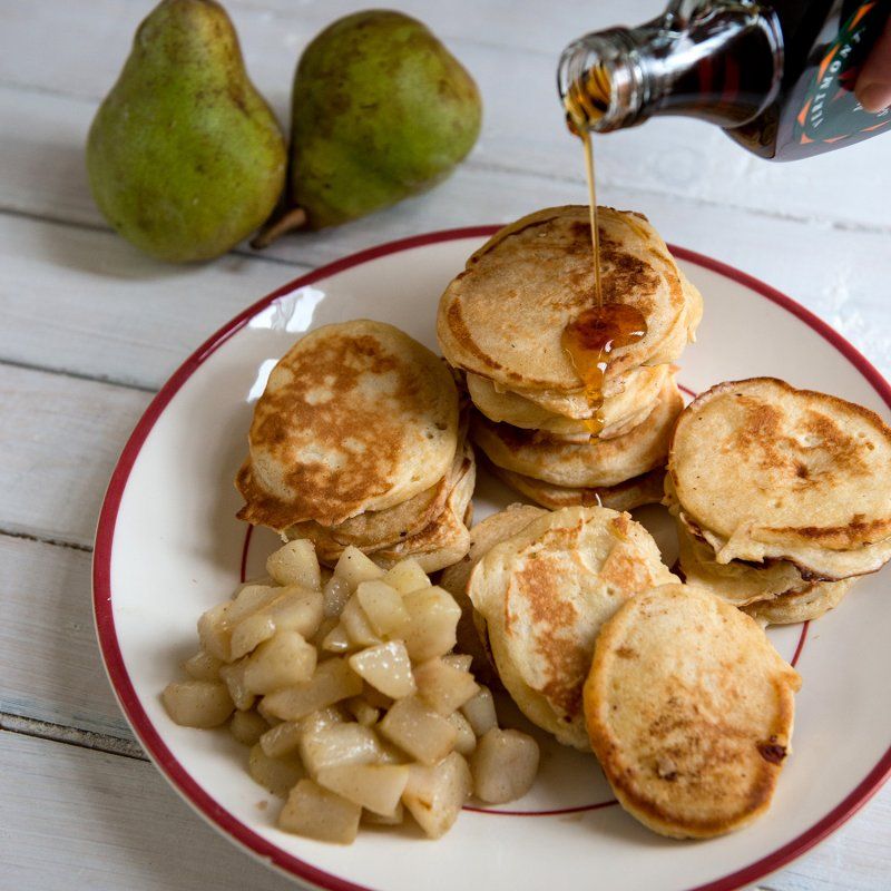 Pannenkoekjes met karnemelk Pannenkoekjes met karnemelk