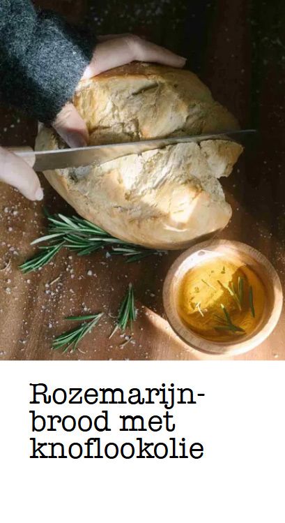 Rozemarijnbrood met knoflookolie